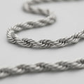 Lucca Rope Chain in Gold — 3mm stainless steel rope chain necklace