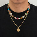 Old-money gemstone and compass layered necklace set — Jaxson Cole