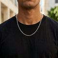 Lucca Rope Chain in Gold — 3mm stainless steel rope chain necklace