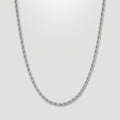 Lucca Rope Chain in Gold — 3mm stainless steel rope chain necklace