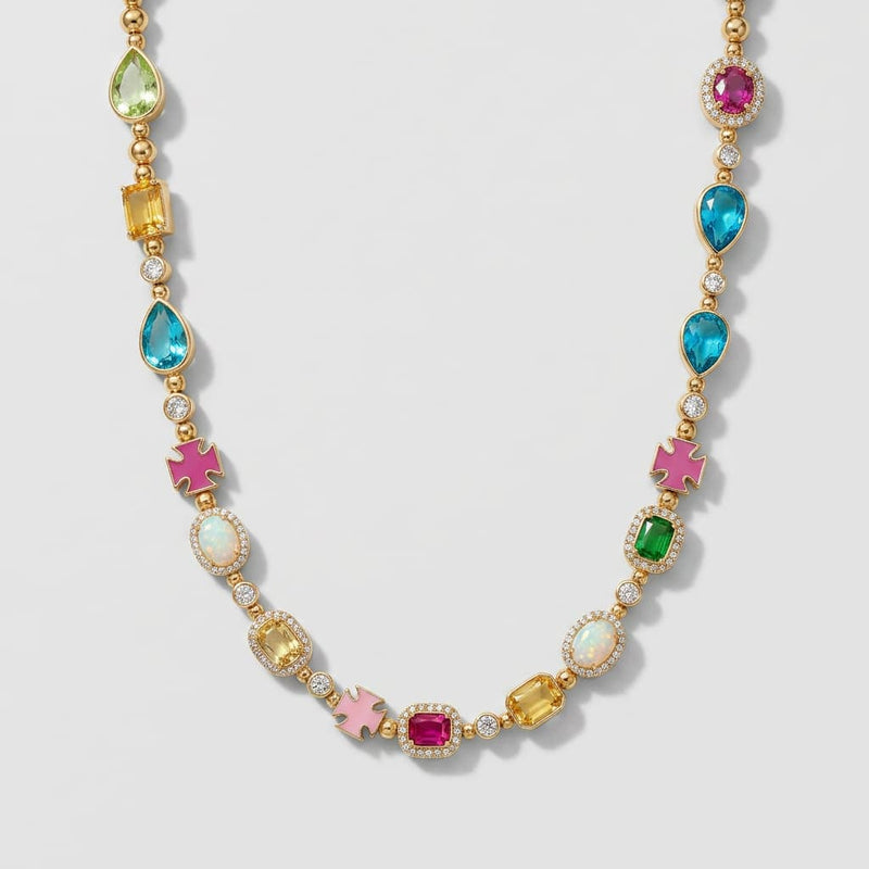 Gold-tone rope chain with engraved compass medallion pendant — Jaxson Cole