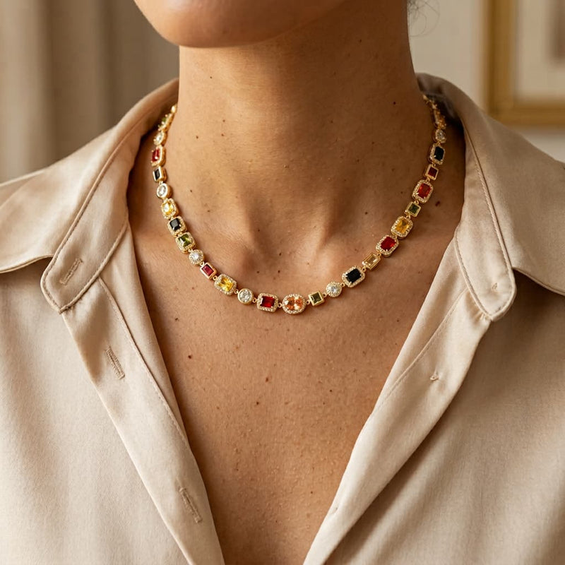 Iris Gemstone Necklace — premium necklace from Jaxson Cole